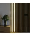 120cm Verlichting voor akoestische panelen, zwart - CCT LED strip, complete set met aluminium profiel