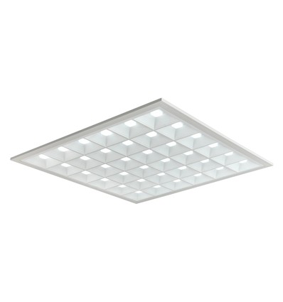 60x60 LED paneel Raster, 36W - Hoogte:35mm, 110lm/w, UGR16, RA90, Philips driver, flikkervrij, witte rand
