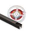 120cm Verlichting voor akoestische panelen, zwart - CCT LED strip, complete set met aluminium profiel