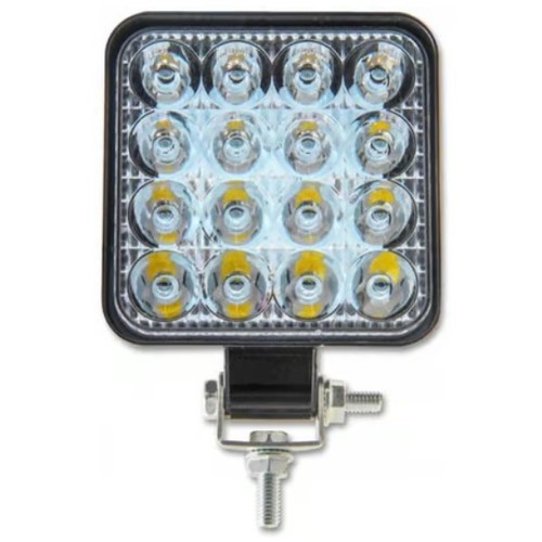 48W LED, 12V / 24V - Koud wit, werklamp, auto, vrachtwagen, tractor, aanhanger, hulpverleningsvoertuigen