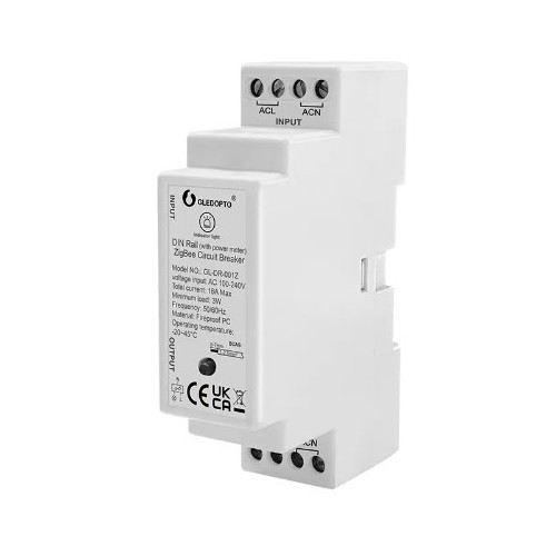 Gledopto ZigBee relais - DIN-rail, Zigbee 3.0, 16A