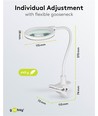 LED loeplamp met klem 6W - Wit