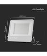 200W LED-breedstraler - 185lm/W, werklamp, buiten