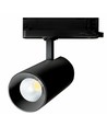 27W 3-fasen RA90 spanningsrail spot - Zwart, twee stralingshoeken