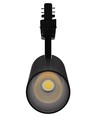 27W 3-fasen RA90 spanningsrail spot - Zwart, twee stralingshoeken