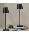 Oplaadbare LED tafellamp Binnen/buiten - Zwart, touch dimbaar, CCT, IP54 buiten