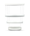92W dimbare kroonluchter met 3 ringen - Ø60cm, warm wit, zacht licht