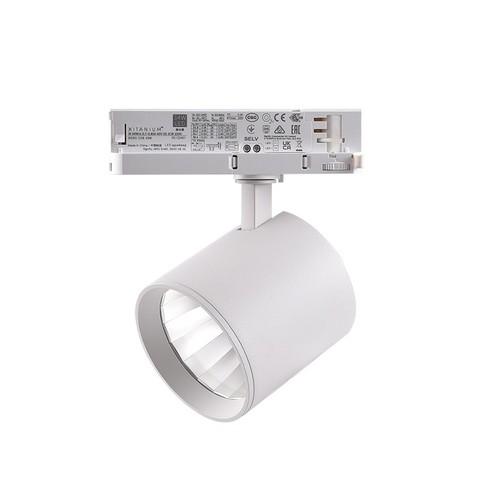 30W 3-fase RA90 spanningsrail spot - 175 lm/W, 38 graden, Wit