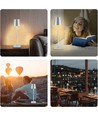 Oplaadbare LED tafellamp Binnen/buiten - Grijs, touch dimbaar, CCT, IP54 buiten
