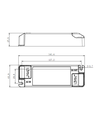 Lifud 40W dimbare LED driver - 0/1-10V signaalinterface, flikkervrij, o.a. voor grote LED panelen