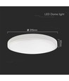 24W LED plafondlamp - Ø29,5cm, hoogte: 5,5cm, witte rand