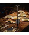 Oplaadbare LED tafellamp - Zwart, touch dimbaar, CCT, IP20