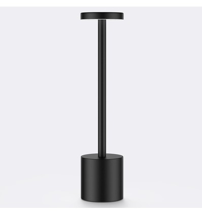 Oplaadbare LED tafellamp - Zwart, touch dimbaar, CCT, IP20