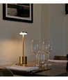 Oplaadbare LED tafellamp - Goud, touch dimbaar, CCT, IP20