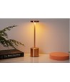 Oplaadbare LED tafellamp - Koper, touch dimbaar, CCT, IP20