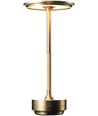 Oplaadbare LED tafellamp met instelbare kleur - Goud, touch dimbaar, IP20