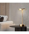 Oplaadbare LED tafellamp met instelbare kleur - Goud, touch dimbaar, IP20