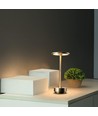 Oplaadbare LED tafellamp met instelbare kleur - Goud, touch dimbaar, IP20