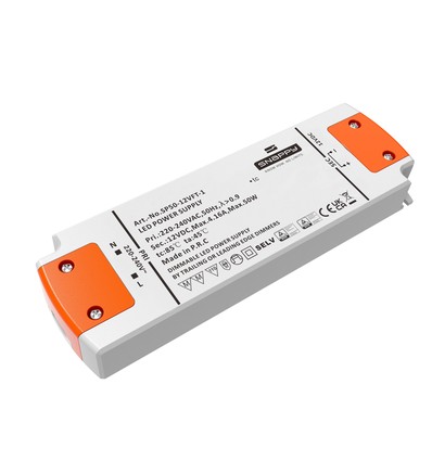 Snappy 50W dimbare voeding - 12V DC, 4,16A, IP20 binnen
