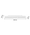 17W RA90 Grid - Wit, 30 cm, UGR19