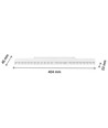 22W RA90 SHIFT Grid - Wit, 40 cm, UGR19