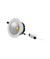 5W Ø8,5cm COB inbouwspot RA80 - Zaagmaat: Ø7 cm, Afmetingen: Ø8,5 cm, witte rand, 2700K