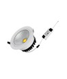 5W Ø8,5cm COB inbouwspot RA80 - Zaagmaat: Ø7 cm, Afmetingen: Ø8,5 cm, witte rand, 2700K