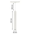 12W RA90 SHIFT hanglamp - Wit, 30 cm