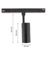 6W RA90 SHIFT spanningsrail spot - 24 graden, Zwart
