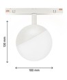 5W RA90 SHIFT Globe - Wit, Ø10 cm