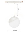 5W RA90 Globe P - Wit, Ø10 cm