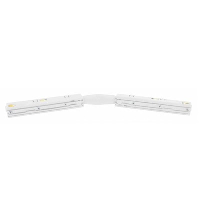 Spectrum SHIFT flexibele connector voor rails - Wit
