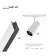 3x SHIFT spotset - 2 meter compleet + spots, Wit