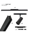 SHIFT 2x spot + spanningsrail set - 2 meter compleet + spots en basisverlichting, Zwart