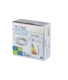 MR16 of GU10 Downlight-set - Zonder lichtbron, wit, zaagmaat: Ø7,4 cm, afmetingen: Ø8,2 cm