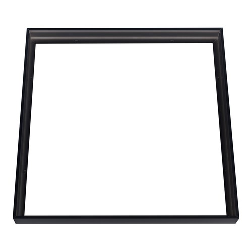 Frame voor 60x60 LED-paneel, zwart - Snelle schroefloze montage, zwarte rand