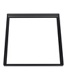 Frame voor 60x60 LED-paneel, zwart - Snelle schroefloze montage, zwarte rand