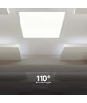 60x60 LED paneel, 36W - Hoogte: 33mm, Witte rand