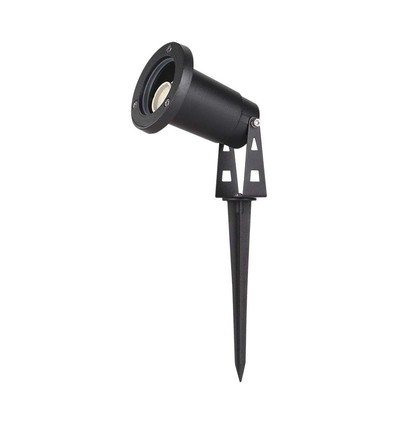 V-Tac mini tuinsteker - GU10, IP65, Zwart, zonder lichtbron