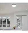 24W LED-plafondlamp - 29,5 x 29,5 cm, zwarte rand