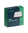 24W LED-plafondlamp - 29,5 x 29,5 cm, zwarte rand