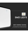 24W LED-plafondlamp - 29,5 x 29,5 cm, zwarte rand
