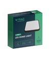 18W LED plafondlamp - 25 x 25 cm, zwarte rand