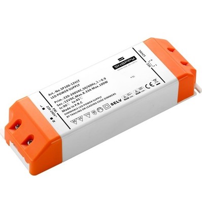Snappy 100W / 12V DC dimbare voeding - 8.33A, IP20 binnen