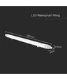 120cm 36W waterdicht compleet LED-armatuur, doorvoerbedraad - IP65