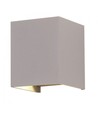 5W LED wandlamp - IP65 buiten, vierkant, grijs, verstelbare stralingshoek, incl. lichtbron