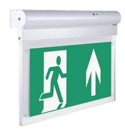 V-Tac wand- of plafondgemonteerd LED uitgangsbord - 2W, Samsung LED-chip, 140 lumen