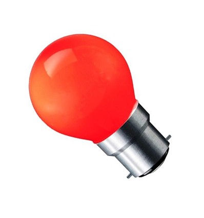B22 1,8W CARNI LED-lamp - Rood