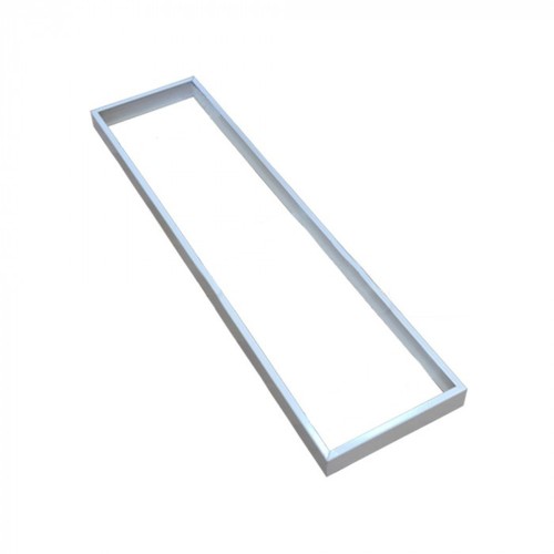 Frame voor 120x30 LED-paneel - Snelle schroefloze montage, witte rand
