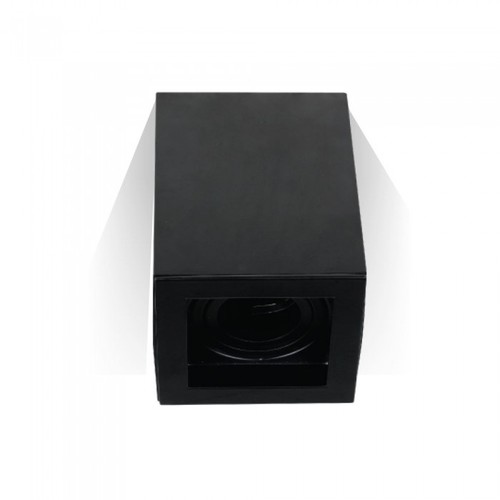 GU10 Plafondlamp - IP20, vierkant, zwart, zonder lichtbron